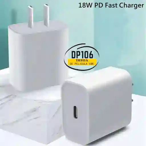 Adaptador Tipo-c 18w Carga Rapida / Marranito