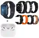 Combo Reloj + Audifonos + Obsequio 7 Manillas