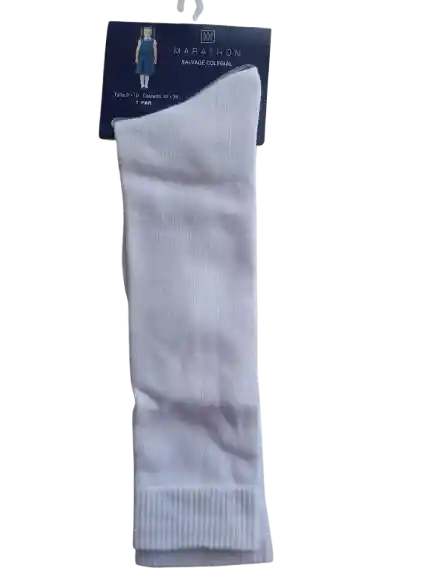Media Escolar Colegio Blanca Para Niña Talla :6-8
