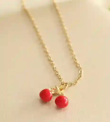 Collar De Cereza Rodio 45 Cm