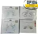 Gemas Cara Adhesivas Color Plata Diseño Puede Variar