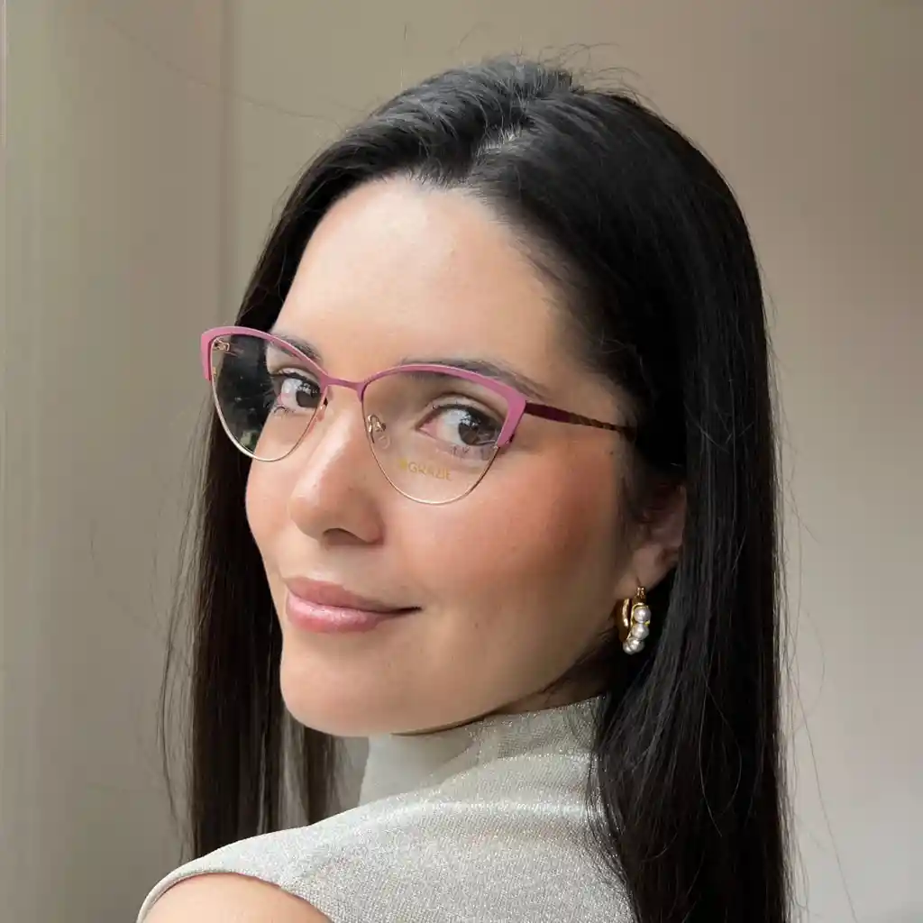 Montura De Gafas Aurora Vinotinto