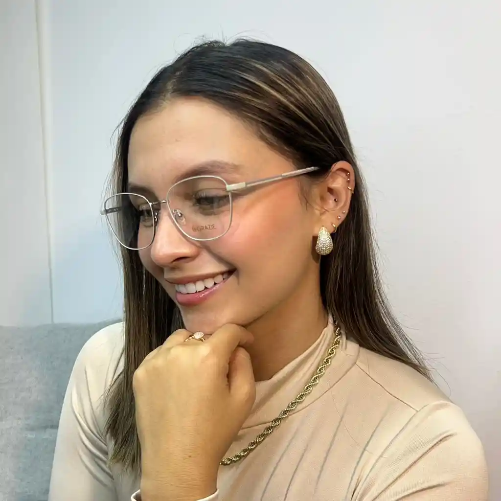 Montura De Gafas Coral Crema