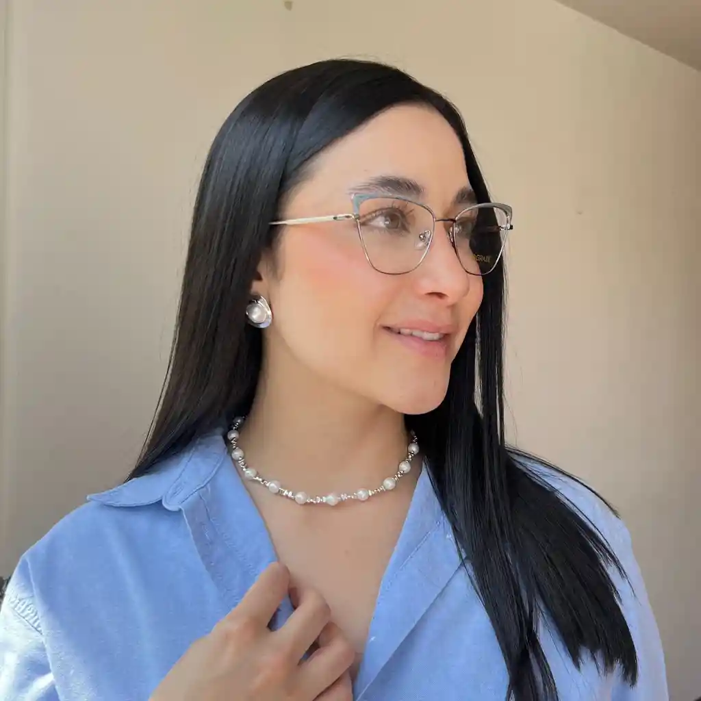Montura De Gafas Glam Crema