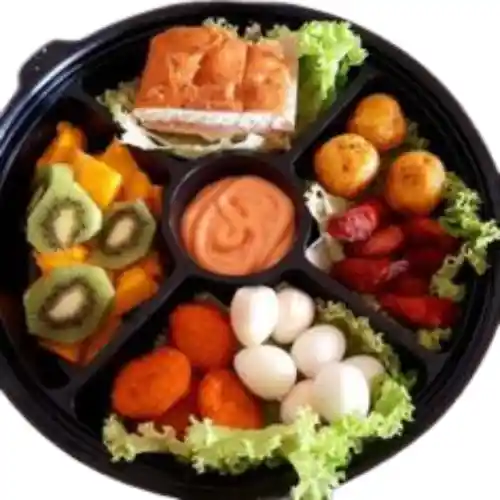 Plato Redondo 4-d Con Tapa