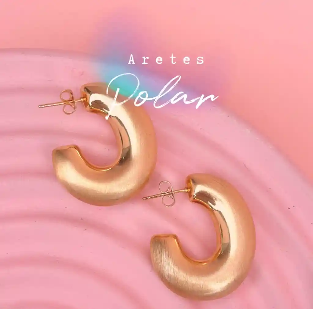 Aretes Polar Gold