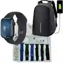 Combo Bolso Antirrobo Negro + Combo V11 Clasic Negro + Audifonos