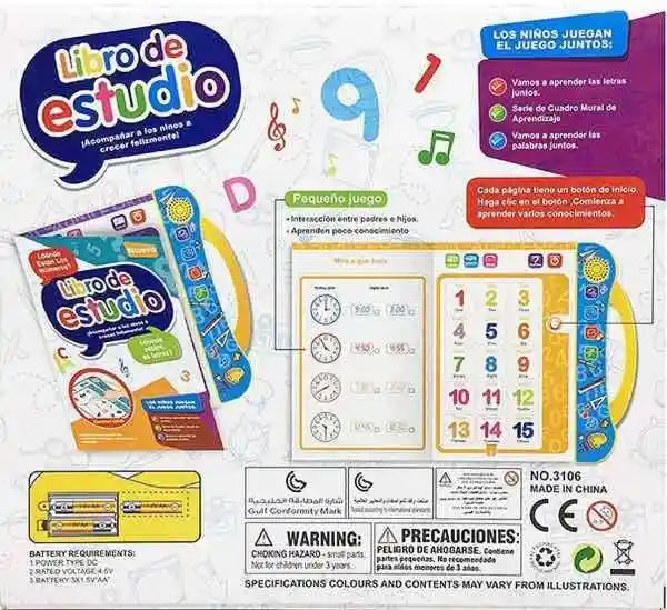 Libro Educativo Interactivo Para Niños