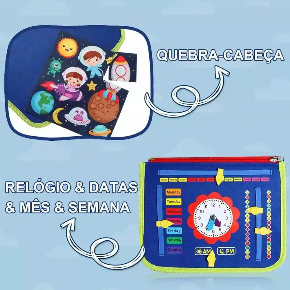 Maleta Educativa Montessori Libro Sensorial