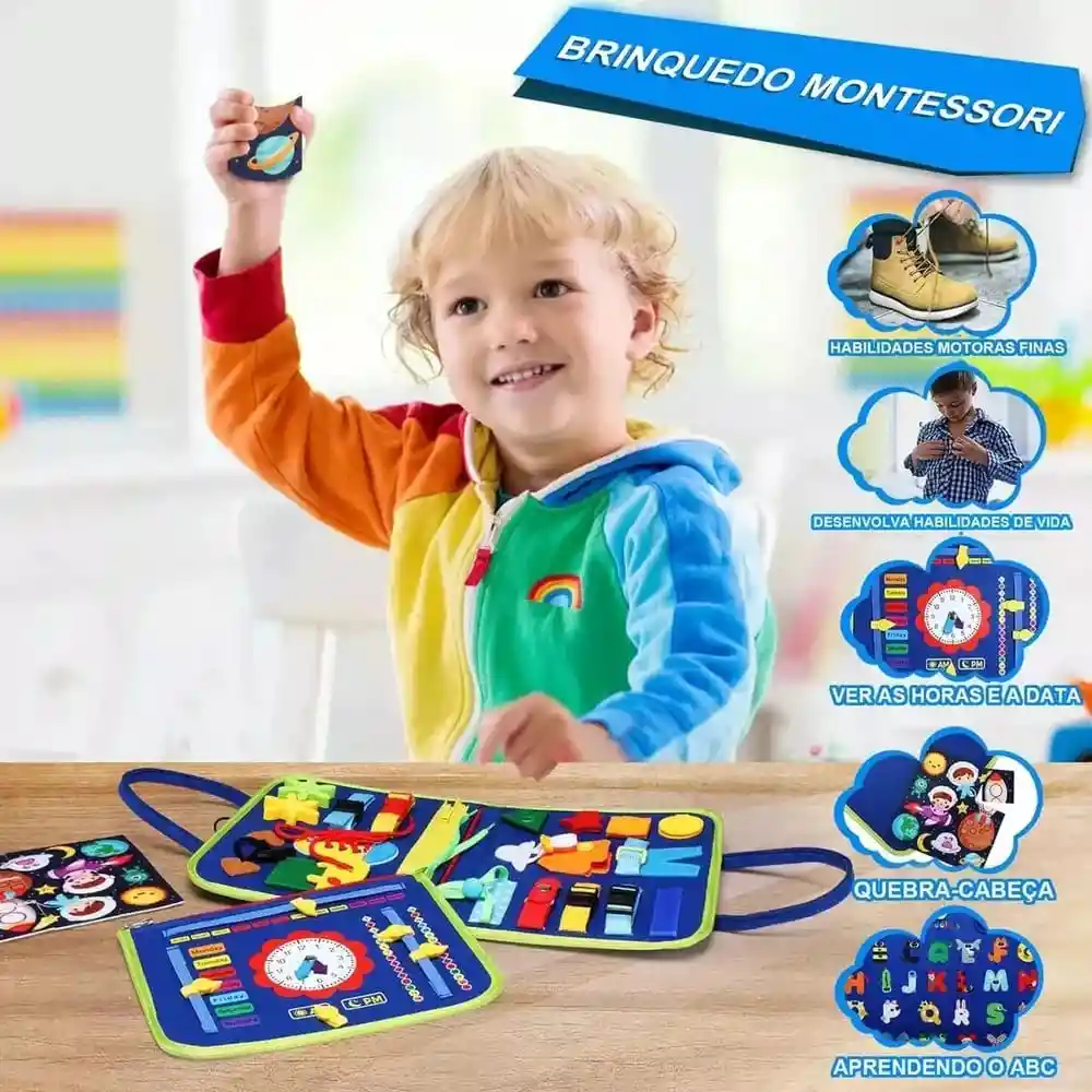 Maleta Educativa Montessori Libro Sensorial