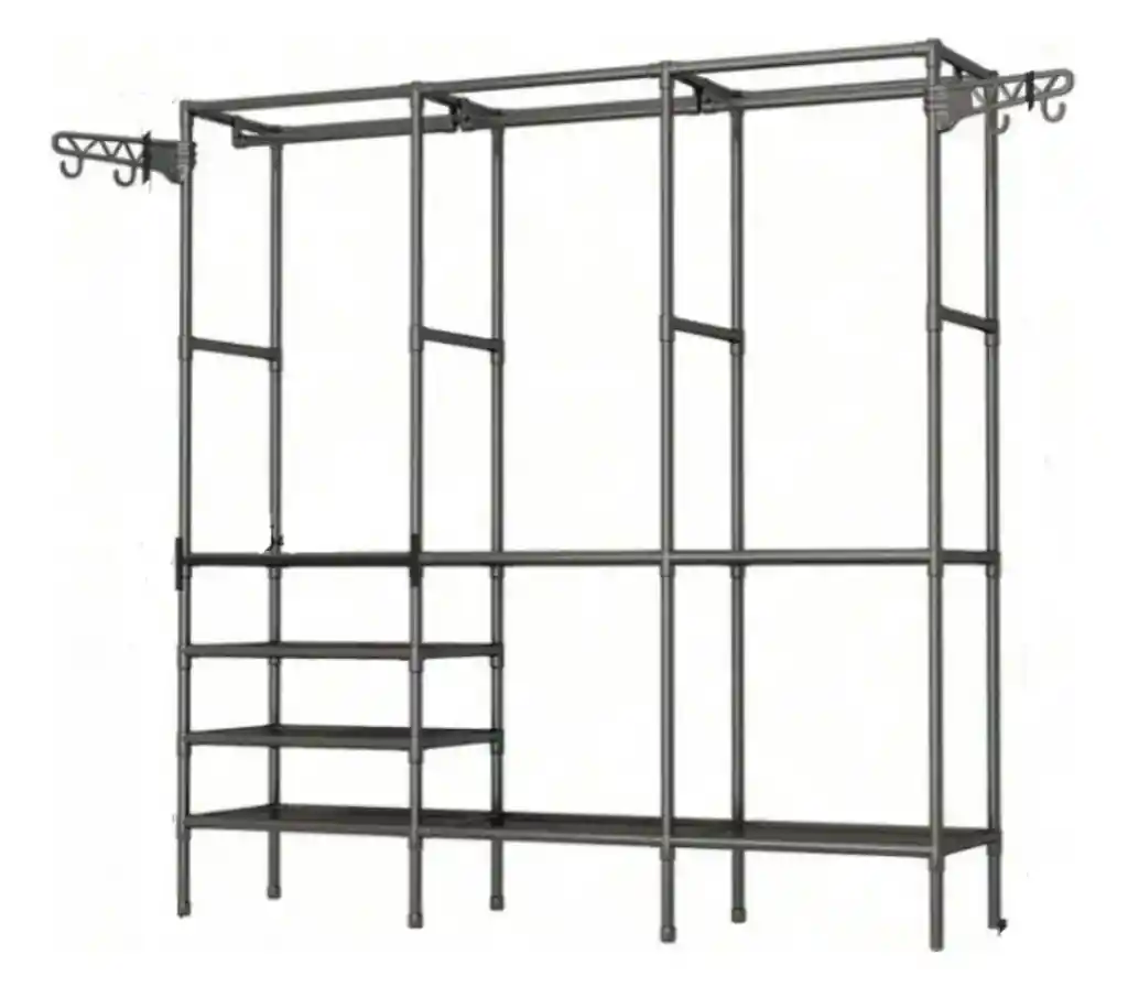 Armario Organizador Closet 3 Espacios Tubular