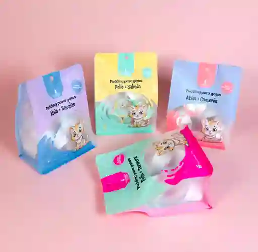 Pudding De Pollo Y Salmón Para Gatos