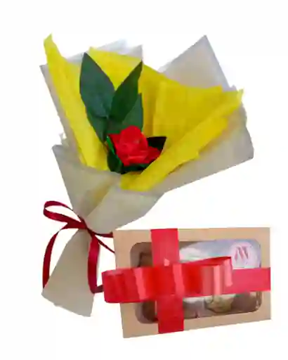 Rosa Amor Eterno Con Chocolates