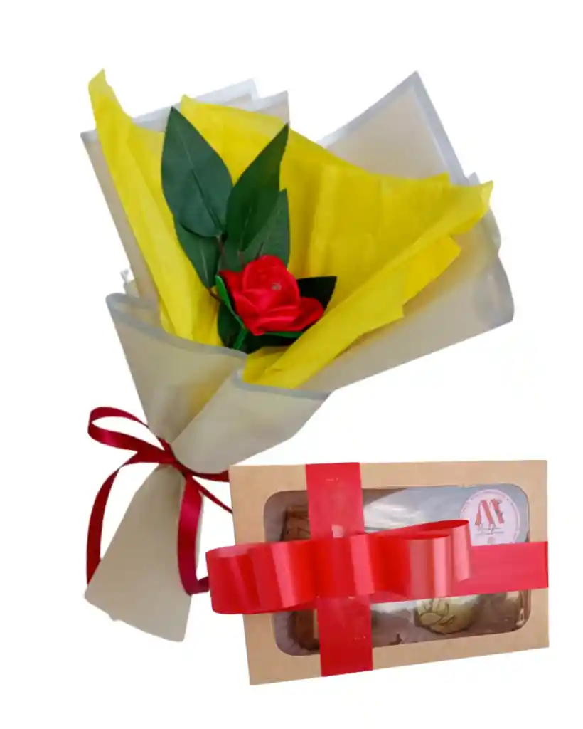 Rosa Amor Eterno Con Chocolates