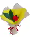 Rosa Roja En Bouquet Amor Eterno