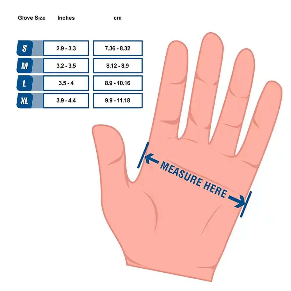 Guantes De Nitrilo Lite Azul M X100u Ukaint