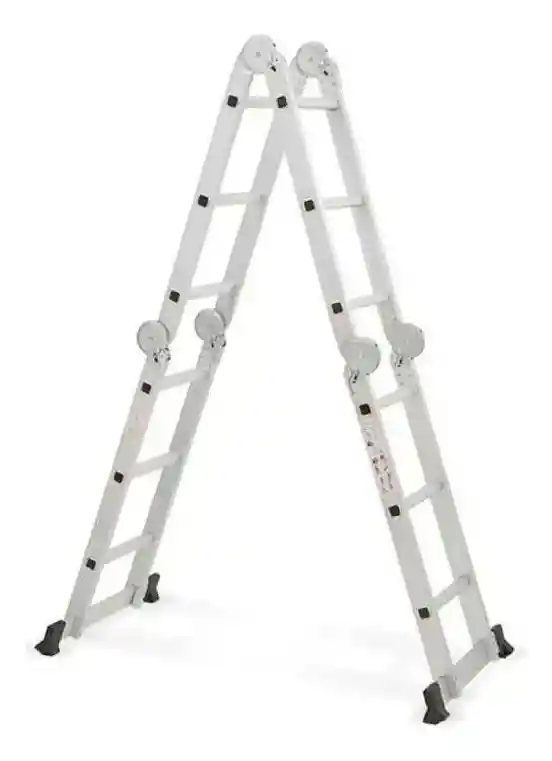 Oferta Escalera Multifuncional Plegable 12 Pasos Aluminio 3,6 Mts