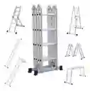 Oferta Escalera Multifuncional Plegable 12 Pasos Aluminio 3,6 Mts