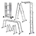 Oferta Escalera Multifuncional Plegable 12 Pasos Aluminio 3,6 Mts