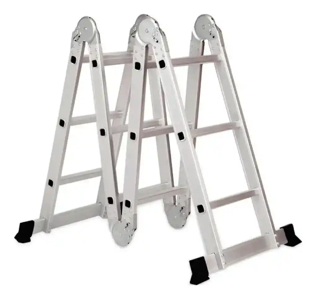 Oferta Escalera Multifuncional Plegable 12 Pasos Aluminio 3,6 Mts