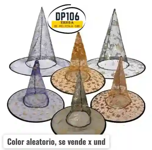 Sombrero De Bruja Colores Estampado Halloween