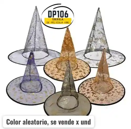 Sombrero De Bruja Colores Estampado Halloween