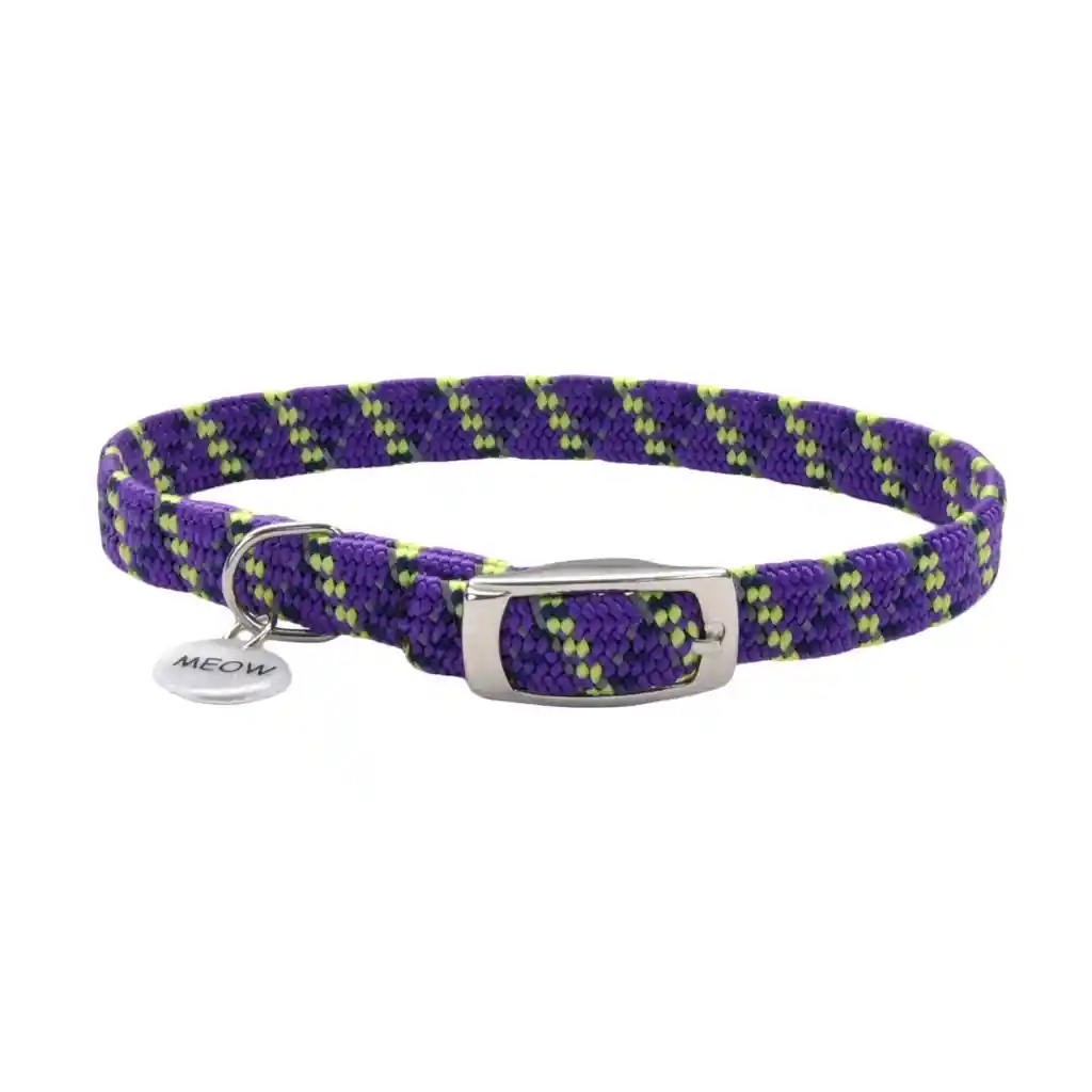 Collar Coastal Elasta Cat Morado / Verde