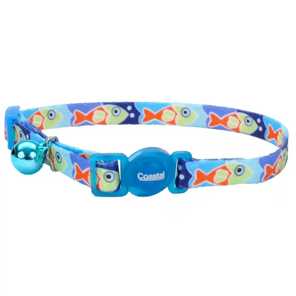 Collar Coastal Gato Peces Azul