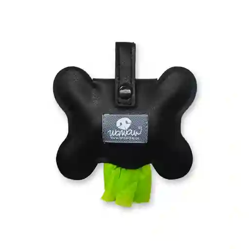 Portabolsas Hueso Cuerina Negra
