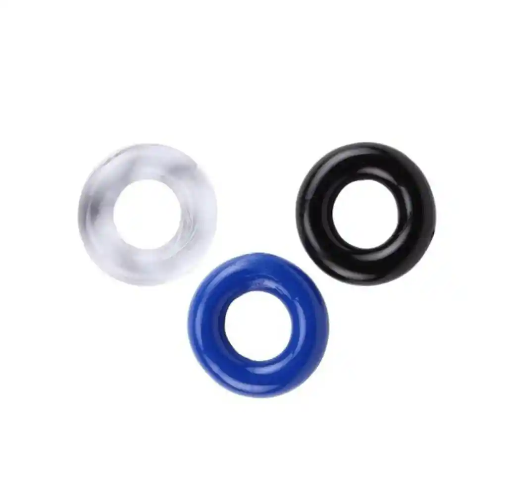 Kit Anillos X3 Silicona Para El Pene Anillos Retardante Y Mejor Erección