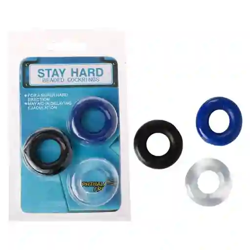 Kit Anillos X3 Silicona Para El Pene Anillos Retardante Y Mejor Erección