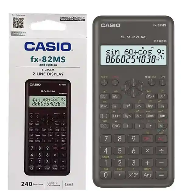Calculadora Cientifica Casio Original Fx-82ms-2 Edición 240 Funciones
