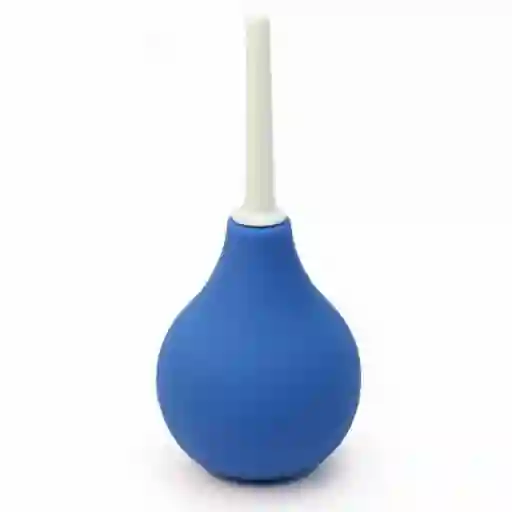 Enema Anal Para Limpieza 89ml Silicona Azul