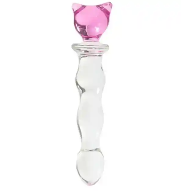 Dildo Cristal Oso Talla M Consolador Juguete Sexual 20cm