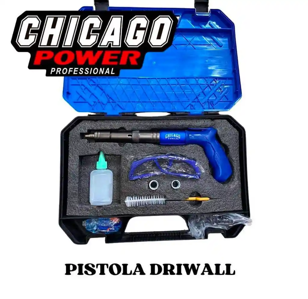 Pistola De Fijación Chicago Power + Paquete 100 Chazos