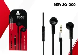 Audífono Manos Libres Juqu Plano Jq-200 Plug 3.5 Control De Volumen