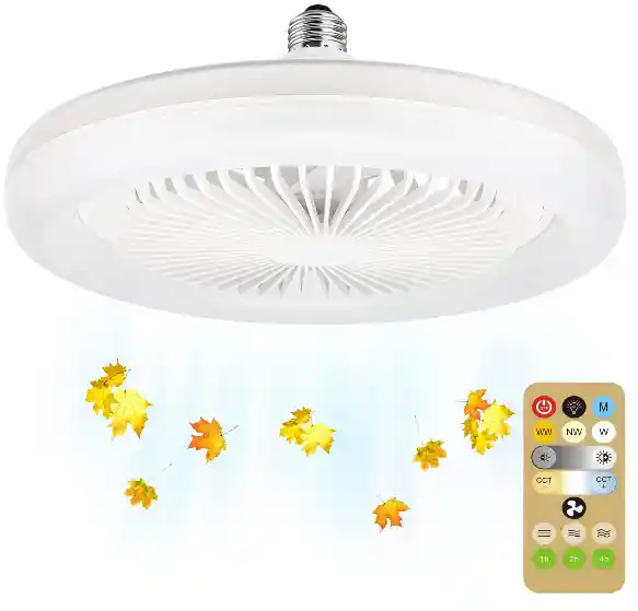Ventilador Con Luz Para Roseta: Potencia, Luz Y Ventilación