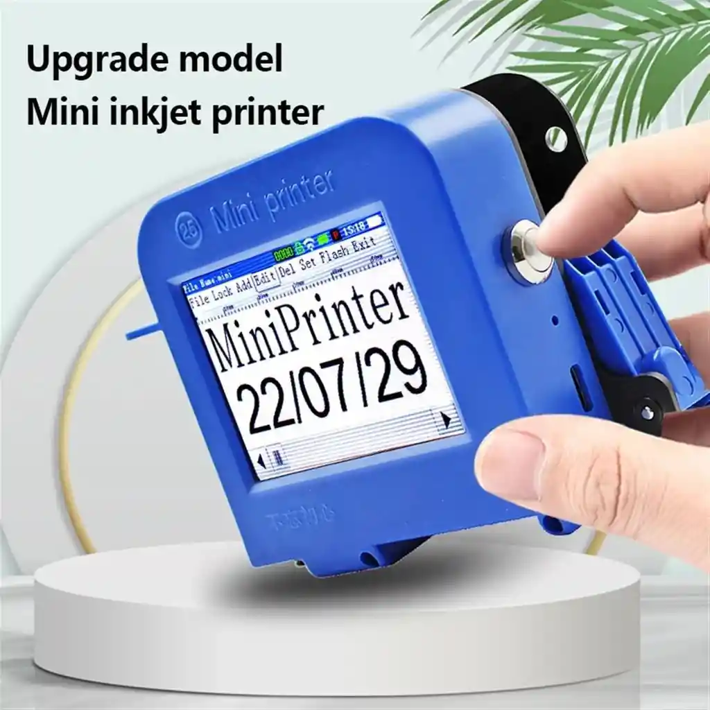 Mini Impresora De Inyección De Tinta Mejorada Para Todos Los Materiales, Máquina De Impresión Portátil Para Fecha Y Hora Código De Barras Logotipo Qrcode Número De Lote Iconos De Imagen