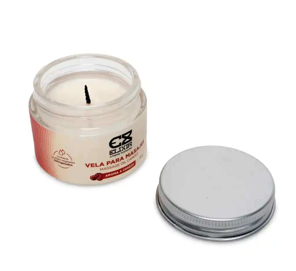 Vela Para Masajes Con Aroma A Cereza – Elixir Xtreme Pleasure – 30 G