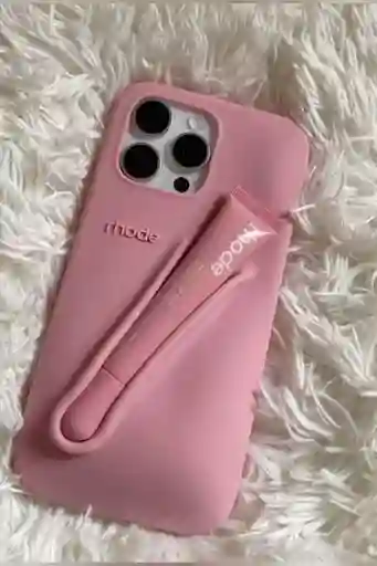 Case Rhode + Lipstick Iphone 16 Pro Max Rosado