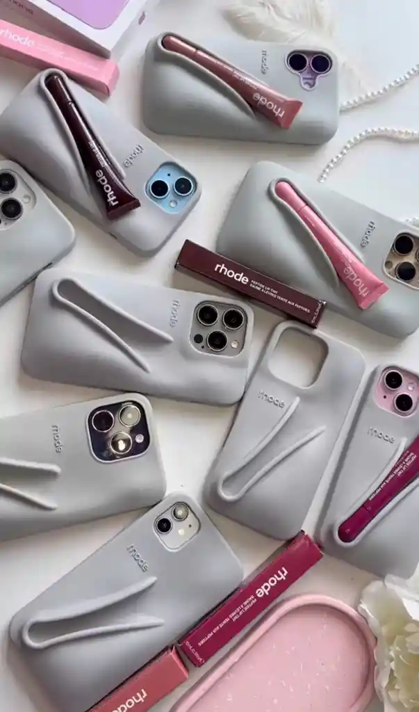 Case Rhode + Lipstick Iphone 16 Pro Max Gris