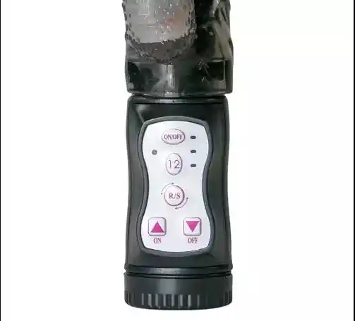 Vibrador Conejo De Doble Estimulación Recargable Negro Easy Toys