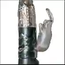Vibrador Conejo De Doble Estimulación Recargable Negro Easy Toys