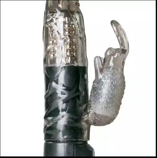 Vibrador Conejo De Doble Estimulación Recargable Negro Easy Toys