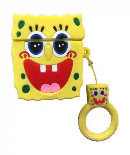 Forro Funda Estuche Para Audífonos Inalámbricos Bob Esponja