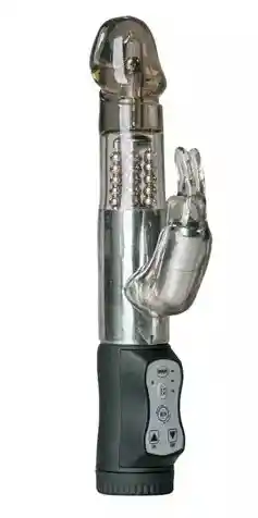 Vibrador De Doble Estimulación Black Rabbit Easy Toys