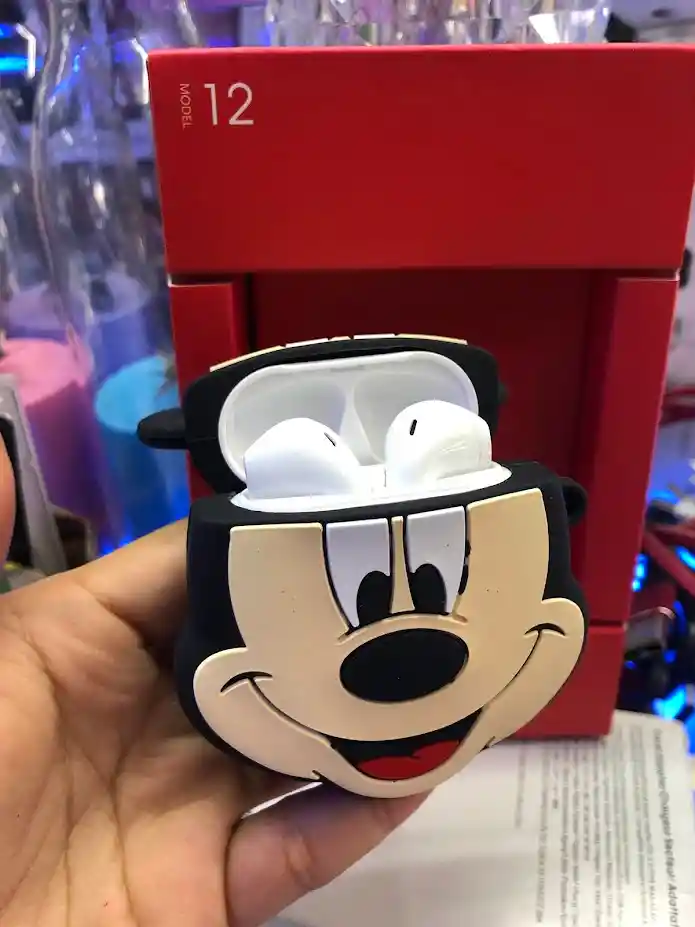 Forro Funda Estuche Para Audífonos Inalámbricos Mickey Mouse