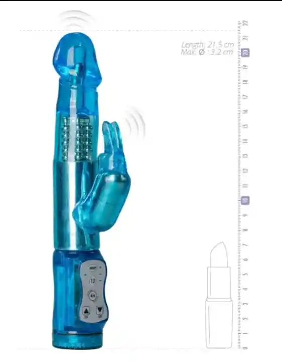 Vibrador De Doble Estimulación Blue Rabbit Easy Toys