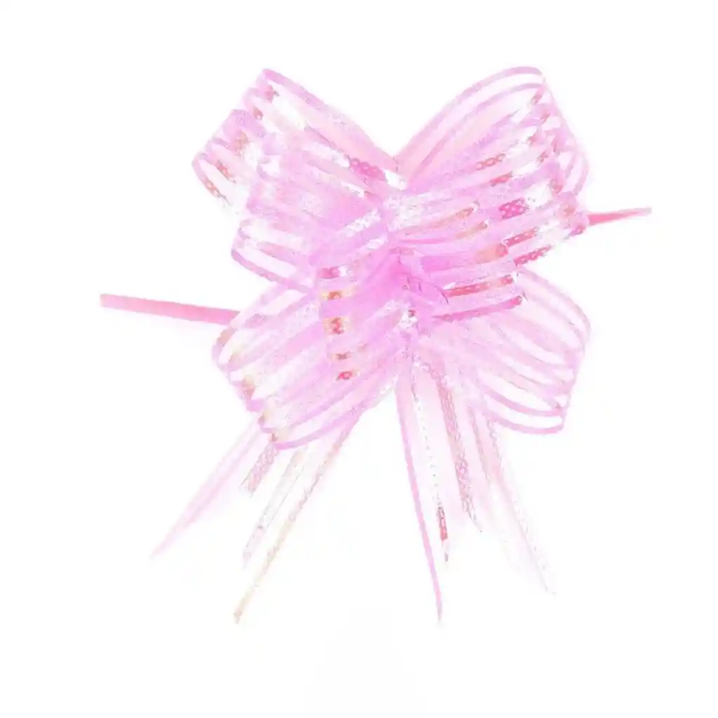 Moño Decorativo Arma-fácil Moño Mágico Para Detalles Extra-grande Rosado