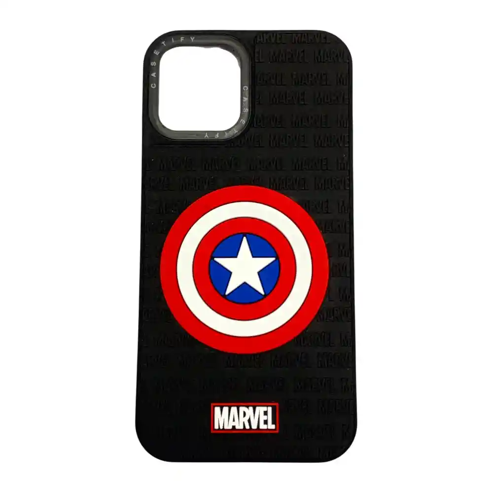 Funda De Silicona Para Iphone 12 - Capitán América
